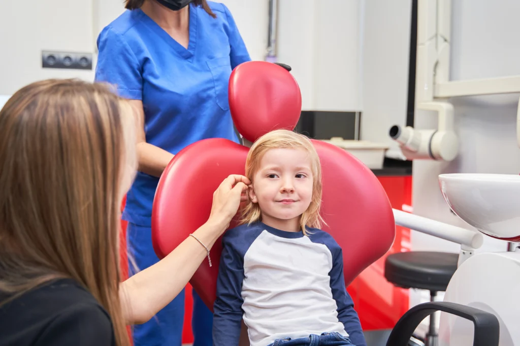 Children’s orthodontics appointment at Shining Smiles Orthodontics